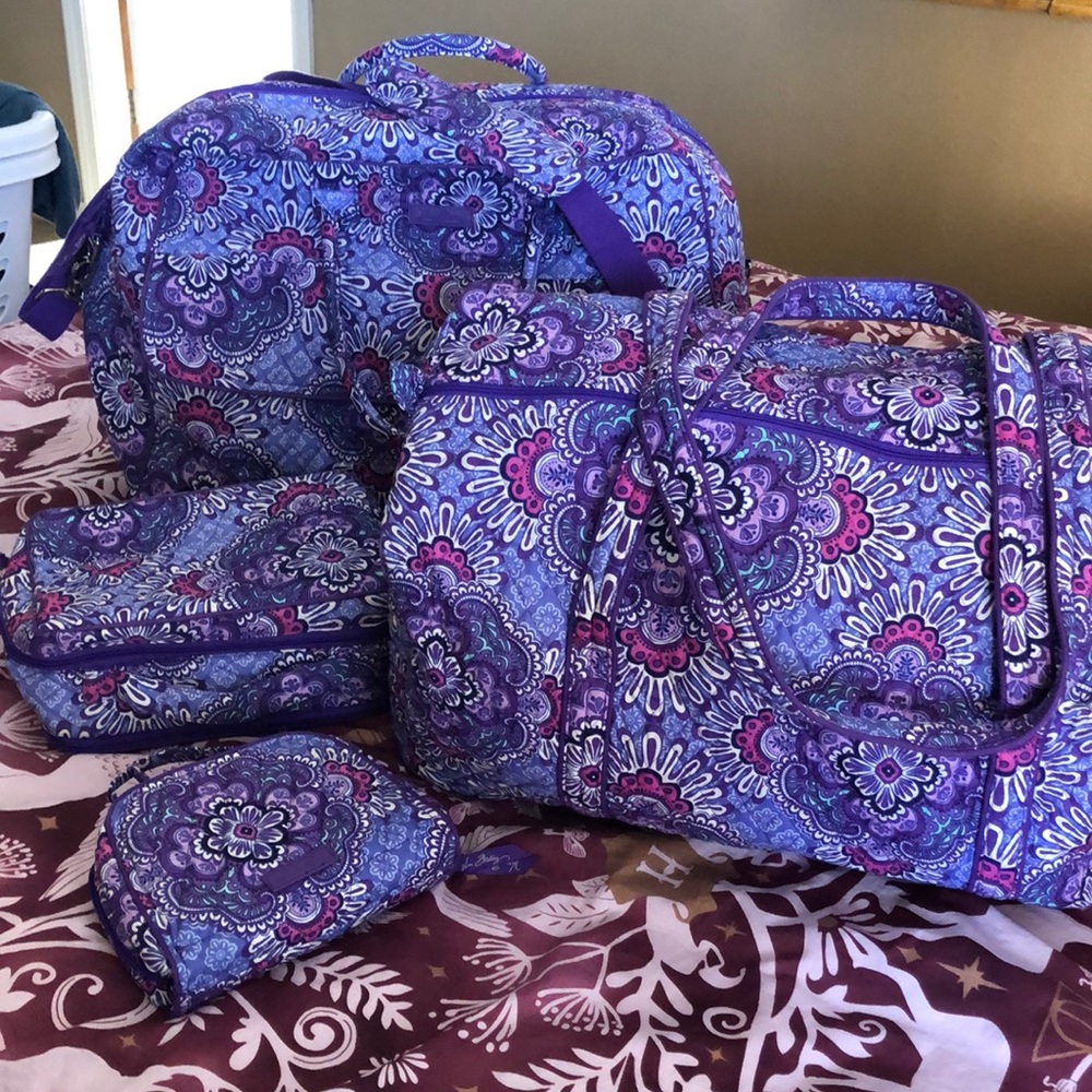 Vera Bradly weekender bag and duffle set